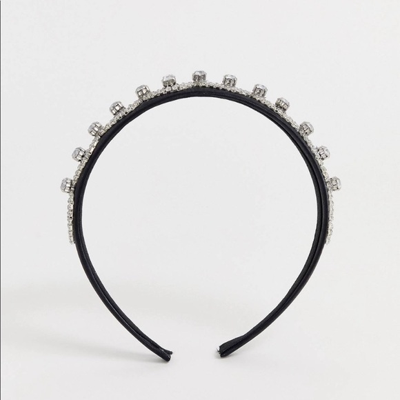 NWT FP embellished black rhinestone headband - Picture 5 of 6